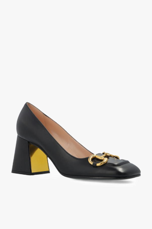 Gucci leather outlet pumps